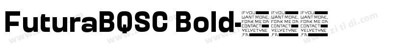 FuturaBQSC Bold字体转换